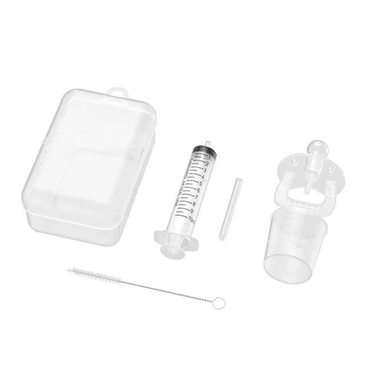 Set suzeta cu dozator de medicamente, cu alimentator tip seringa, pentru bebelusi si copii, 10 ml, Incolor