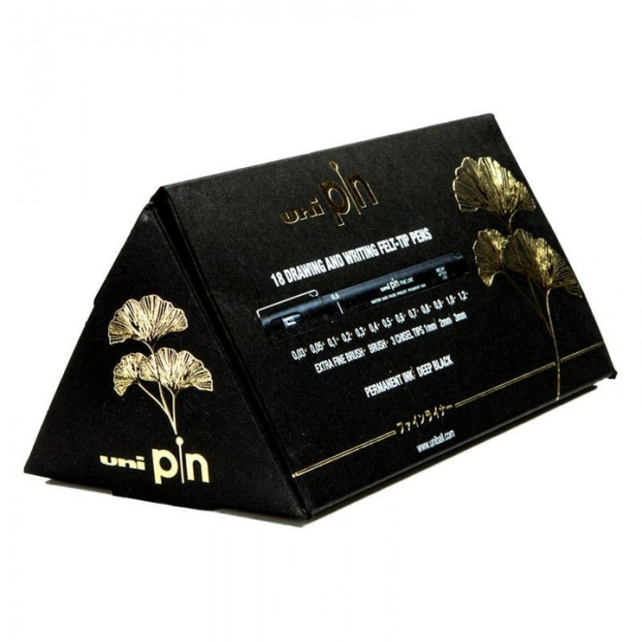 Комплект лайнери UNI PIN-200, 18 различни дебелини, 75x150x70mm, многоцветни