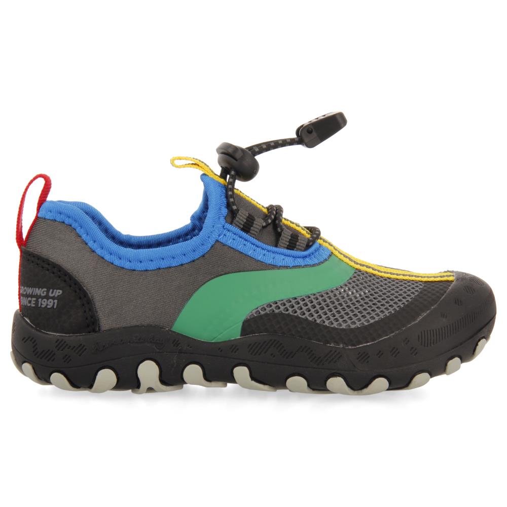 Gioseppo, Pantofi sport slip-on cu garnituri sintetice Sapezel 27575, Verde, Albastru, Gri inchis, 36 EU