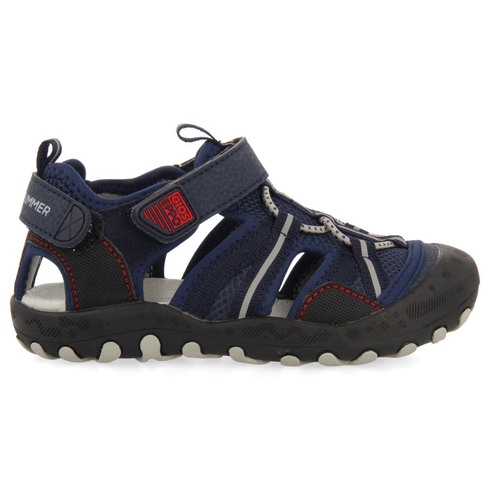 Gioseppo, Sandale cu velcro si decupaje Emance 27583, Bleumarin, 25 EU
