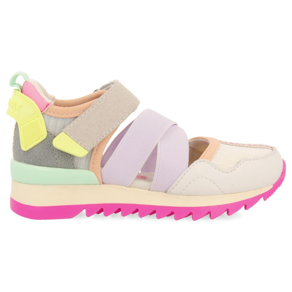 Gioseppo, Pantofi sport cu velcro si decupaje CIDRA 27709, Alb, 33 EU