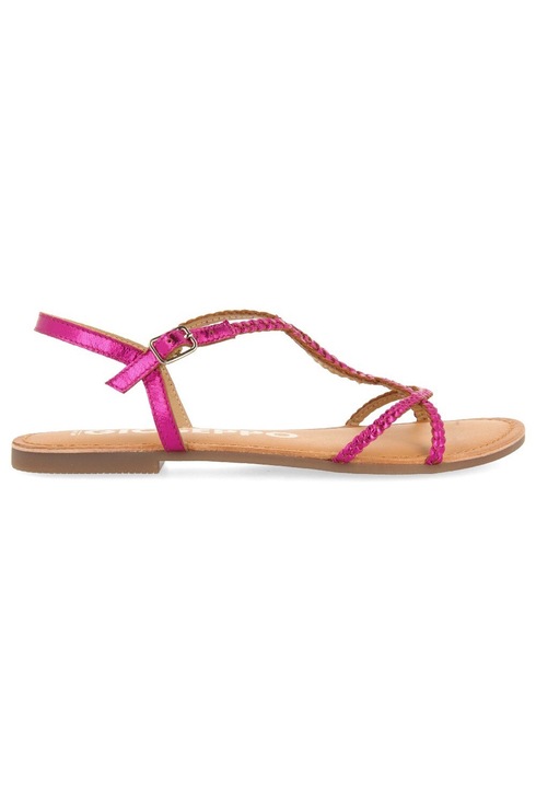Gioseppo, Sandale de piele cu design impletit, Fucsia, 35