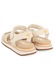 Gioseppo, Sandale cu velcro, Alb murdar, 34 EU