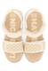 Gioseppo, Sandale cu velcro, Alb murdar, 34 EU