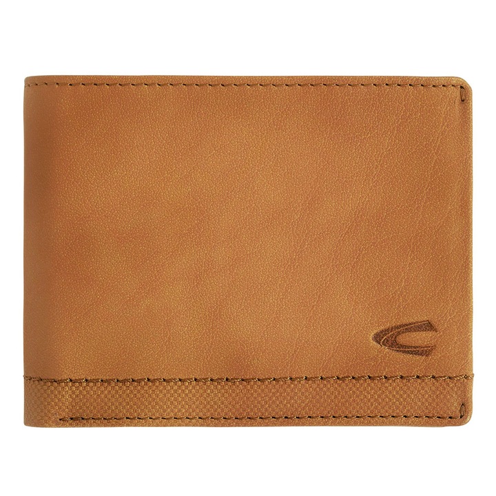Кожен портфейл Camel Active NIMBUS, коняк кафяв, 8 слота за карти, 12.5x9.5x1.5cm