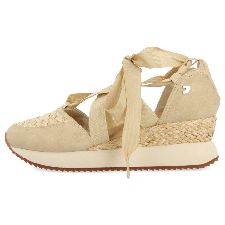 Gioseppo, Espadrile wedge, Alb murdar