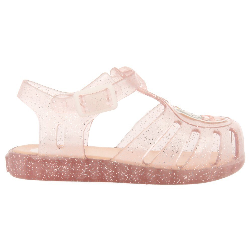 Gioseppo, Sandale stralucitoare cu detaliu grafic, Roz, 26 EU