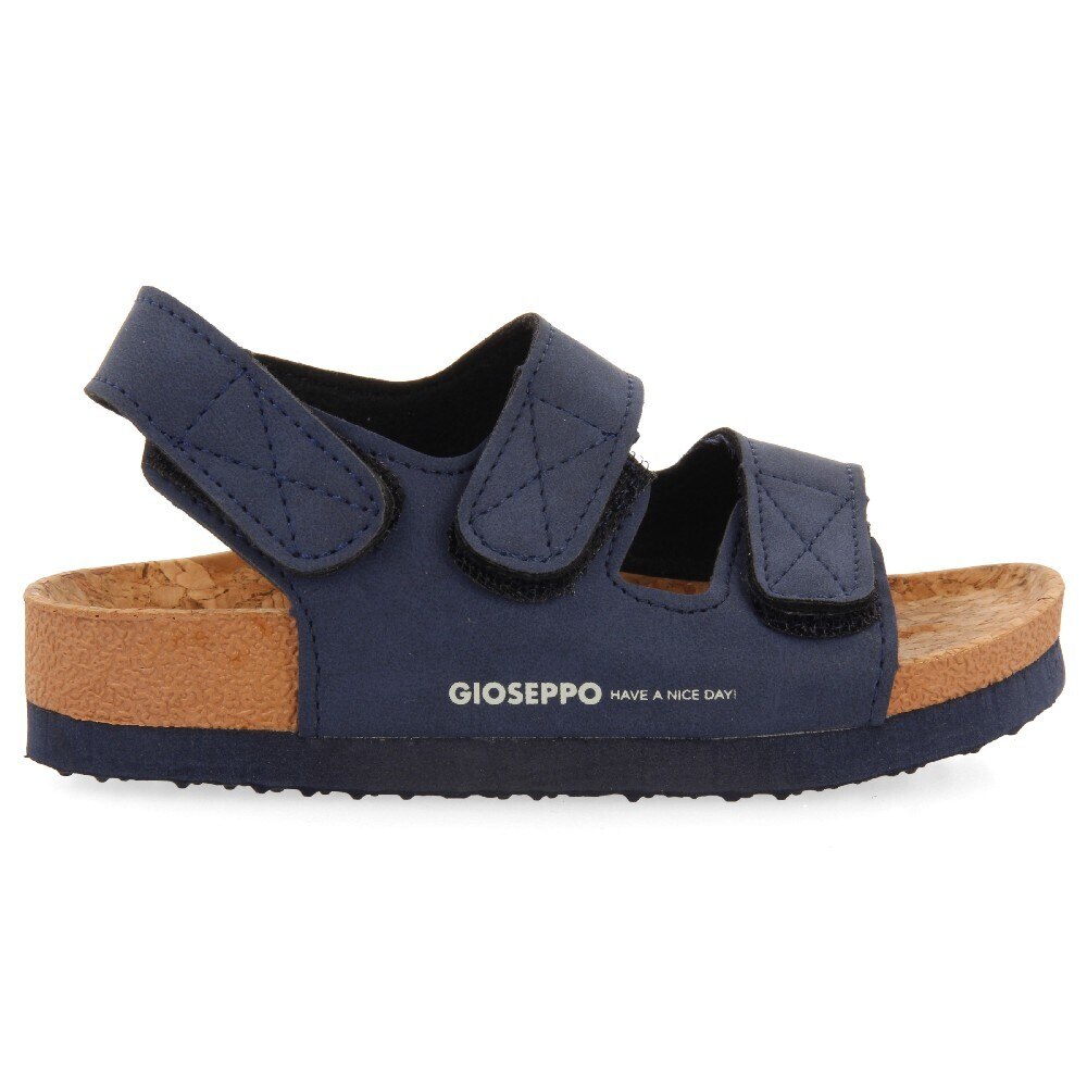 Gioseppo, Sandale de piele ecologica cu velcro, Bleumarin, 35 EU