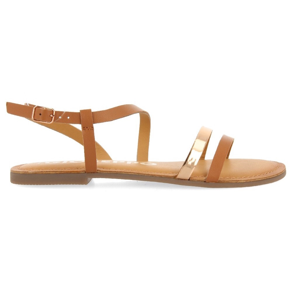 Gioseppo, Sandale de piele Bargeme, Caramel, 36