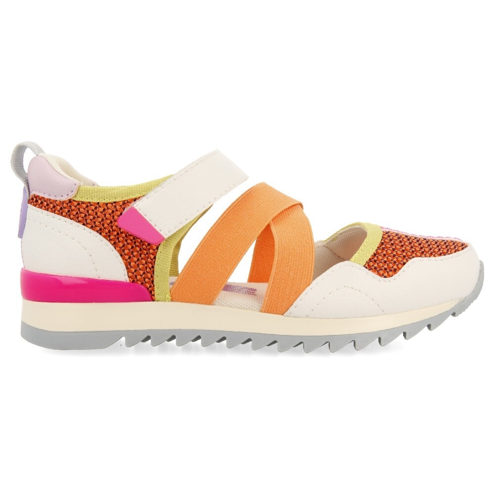 Gioseppo, Pantofi cu velcro si garnituri de plasa Ensley 28113, Portocaliu, 31 EU
