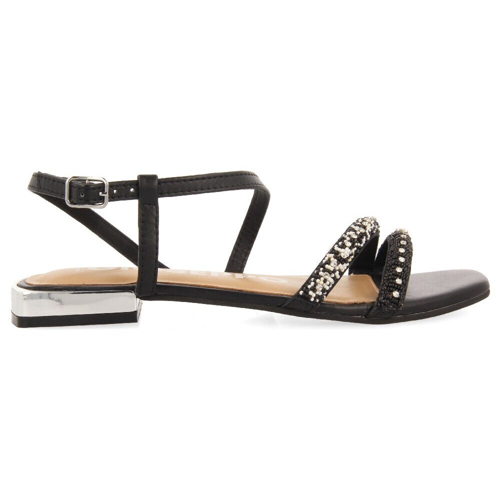 Gioseppo, Sandale cu margele, Negru, 38