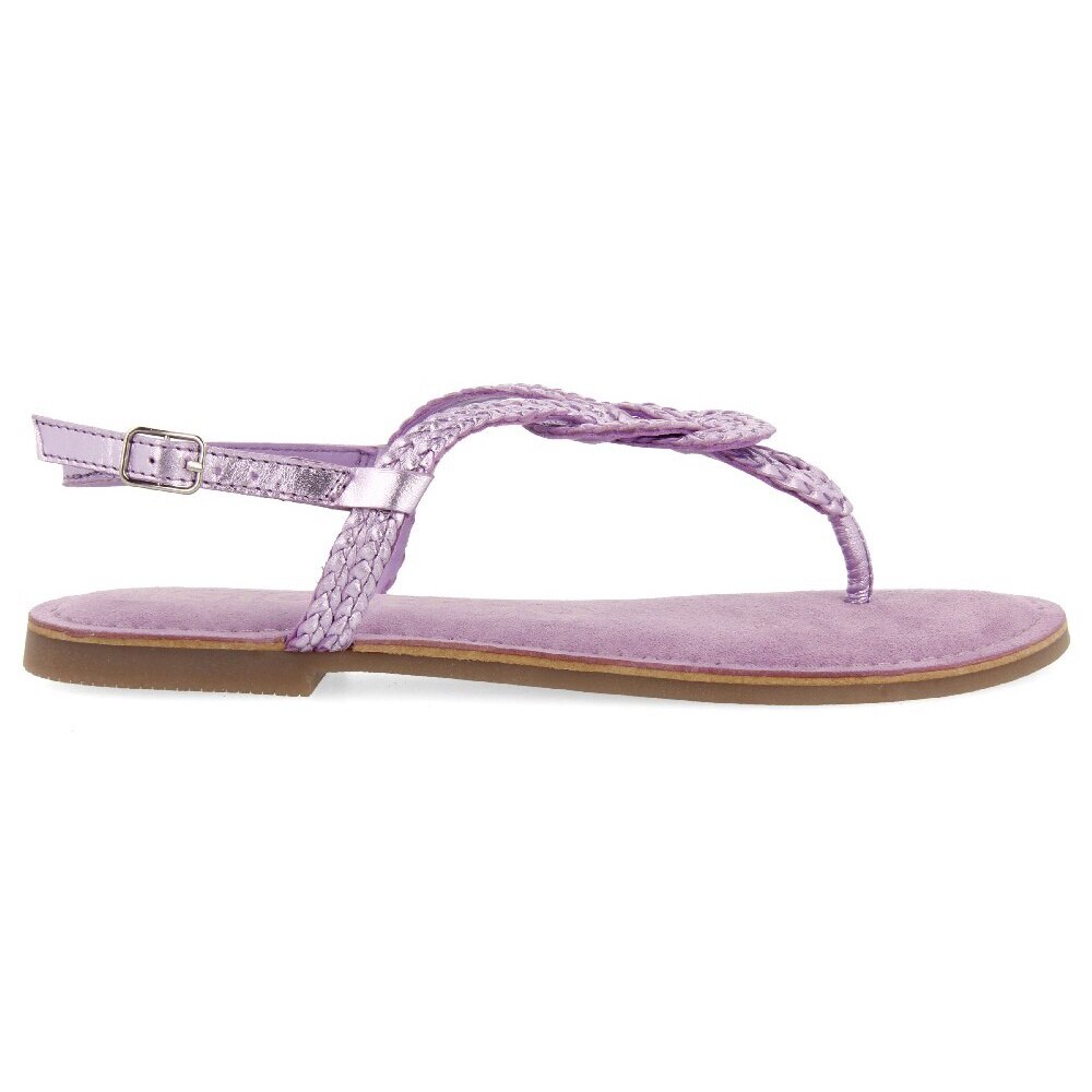 Gioseppo, Sandale de piele cu bareta separatoare Zupanja, Lila, 37