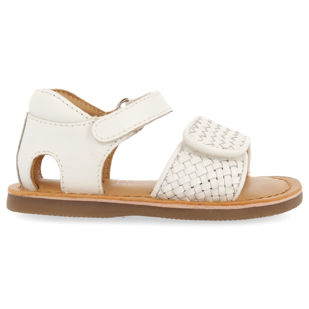 Gioseppo, Sandale de piele cu velcro ATHENA 28301, Alb, 27 EU