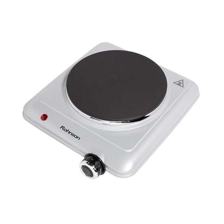 Електрически котлон Rohnson R-2430, 1300W, 1 котлон 180 см, Защита от прегряване, Бял