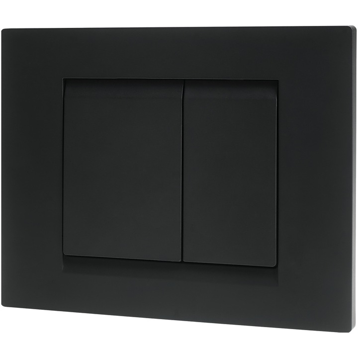 Clapeta de actionare rezervor WC Wirquin Essentiel, Negru mat