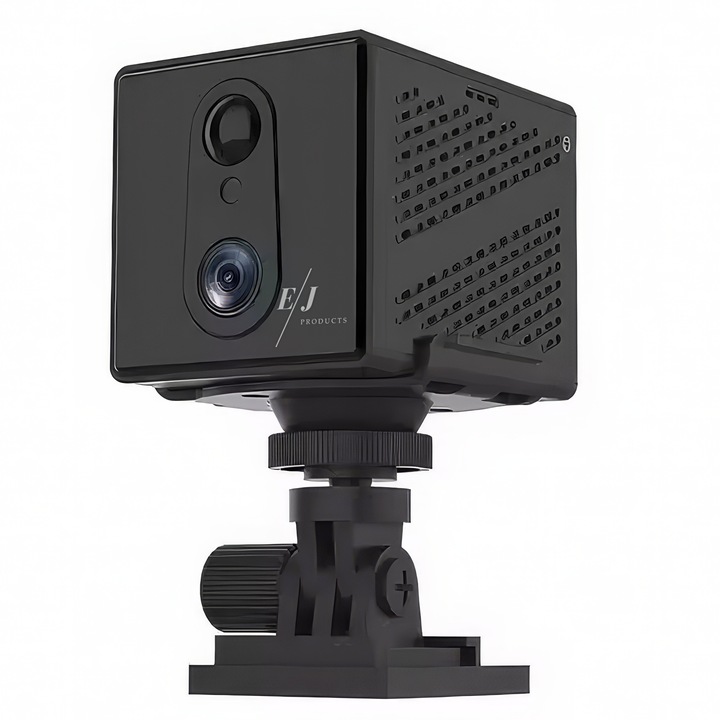 Camera video 4G, EJ PRODUCTS, CB75, 3 MP, unghi 135°, autonomie 24 ore, WiFi, Full HD, raza actiune 10m, senzor miscare, negru