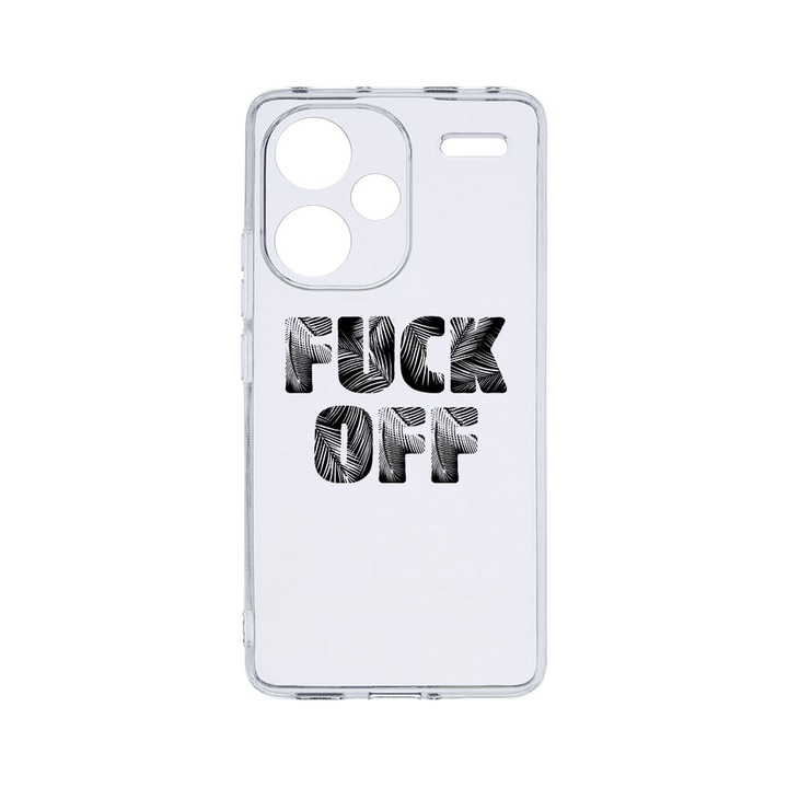 Husa BestCase® Clear Silicon 2MM, Съвместим с Xiaomi Redmi Note 13 Pro Plus 5G, FU Off, Противоударен, Защита на камерата, Повдигнати ръбове за защита на екрана, T 139