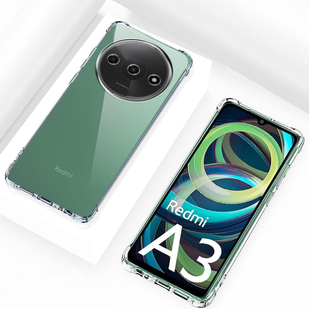 Husa pentru Xiaomi Redmi A3, Techsuit Shockproof Clear Silicone, Clear