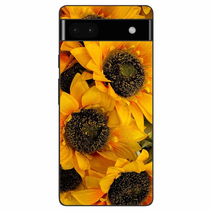 Husa compatibila cu Google Pixel 6A Silicon Gel Tpu Model Floarea Soarelui