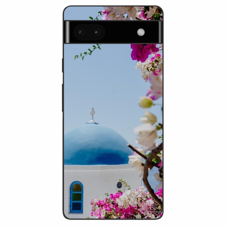 Кейс съвместим с Google Pixel 6A Silicon Gel Tpu Модел Гърция Санторини