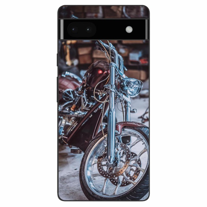 Husa compatibila cu Google Pixel 6A Silicon Gel Tpu Model Harley Garage