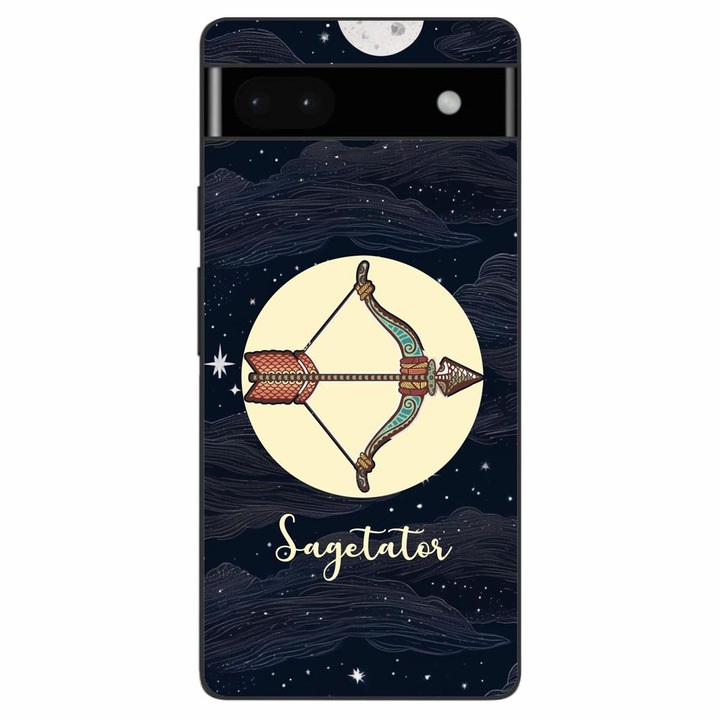 Husa compatibila cu Google Pixel 6A Silicon Gel Tpu Model Horoscop Sagetator
