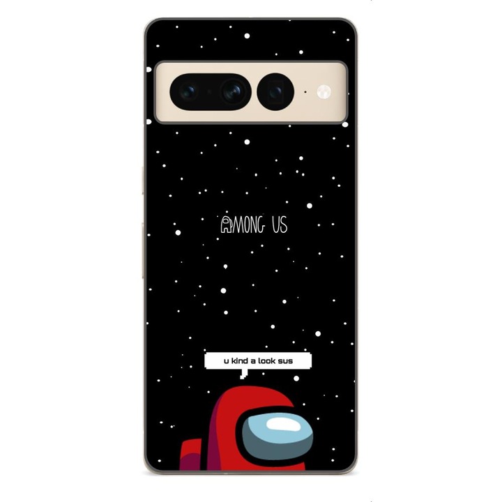 Husa compatibila cu Google Pixel 7 Pro Silicon Gel Tpu Model Among Us