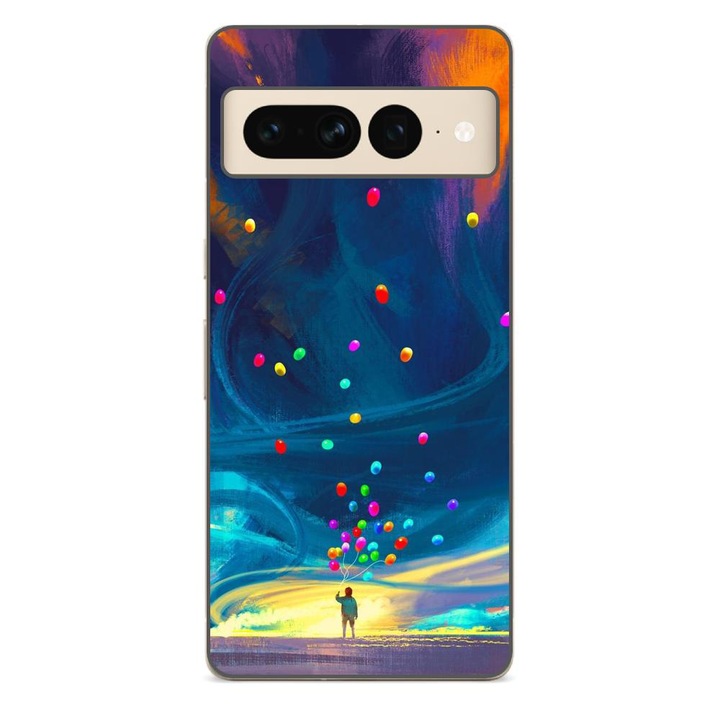 Husa compatibila cu Google Pixel 7 Pro Silicon Gel Tpu Model Baloane Univers