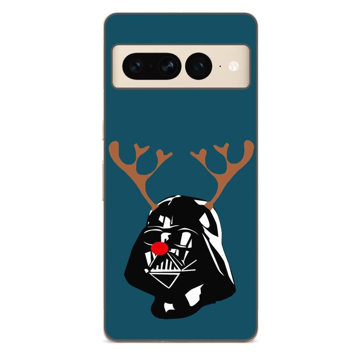 Husa compatibila cu Google Pixel 7 Pro Silicon Gel Tpu Model Craciun Darth Vader Ren