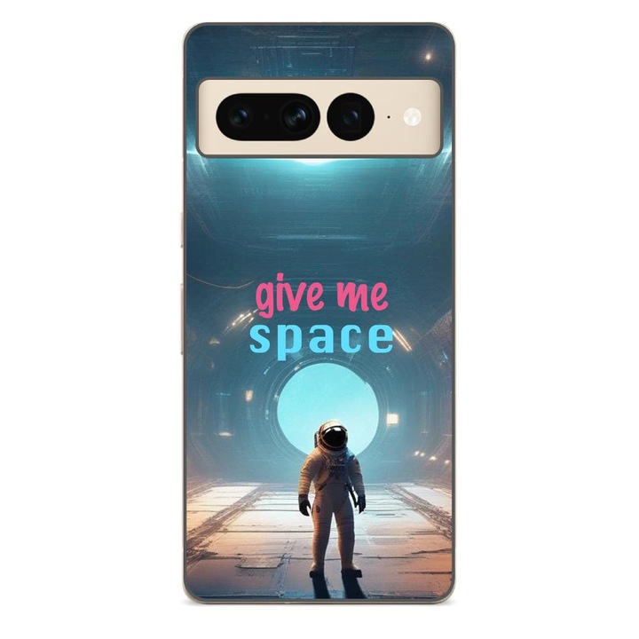 Husa compatibila cu Google Pixel 7 Pro Silicon Gel Tpu Model Give Me Space