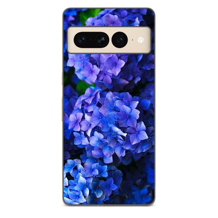 Husa compatibila cu Google Pixel 7 Pro Silicon Gel Tpu Model Hortensii