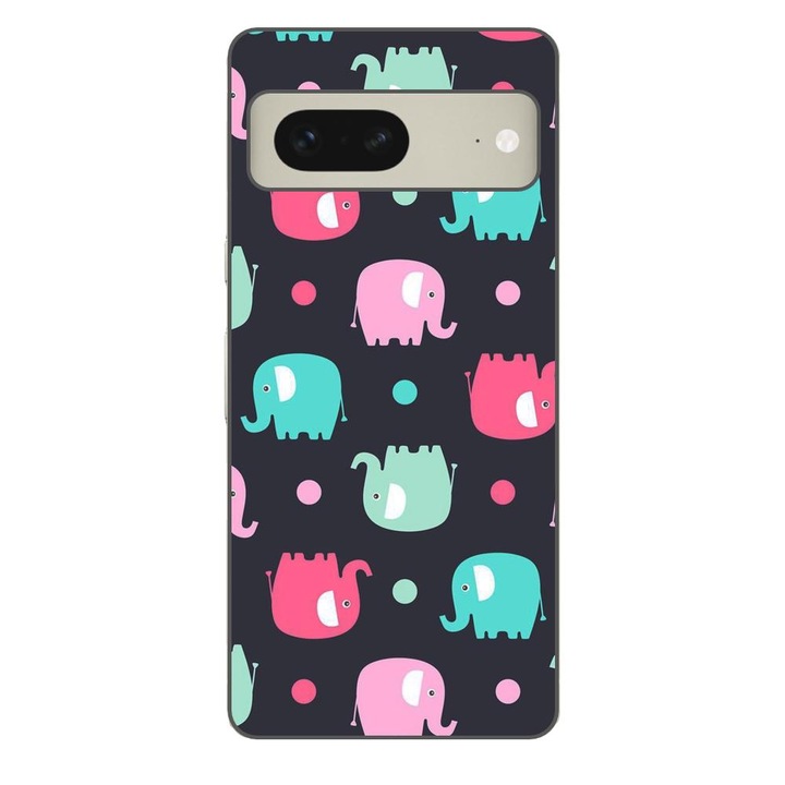 Husa compatibila cu Google Pixel 7 Silicon Gel Tpu Model Pattern Elefant