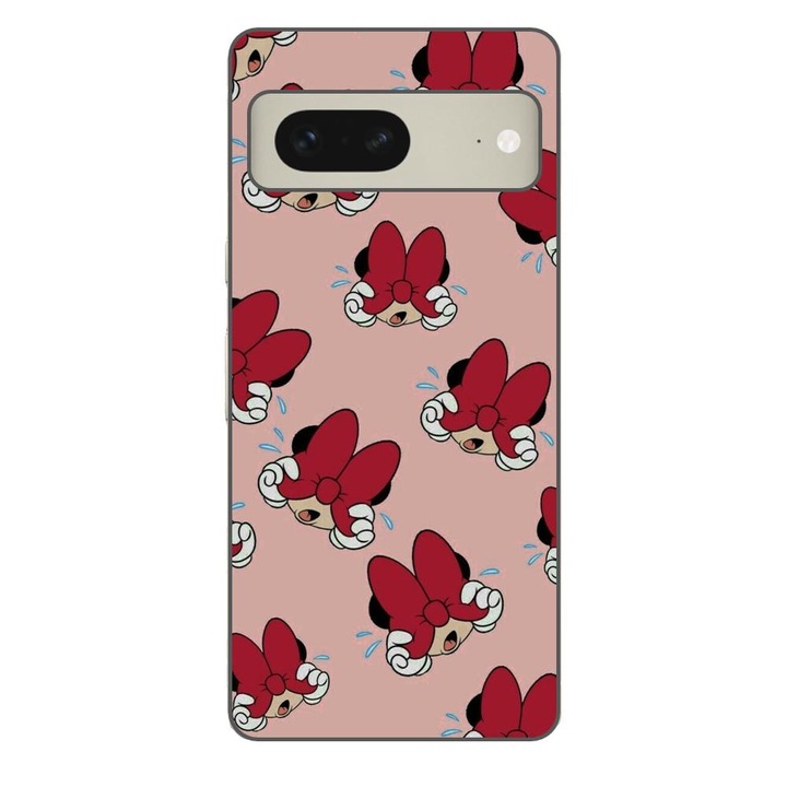 Husa compatibila cu Google Pixel 7 Silicon Gel Tpu Model Minnie Pattern Funda Rosie