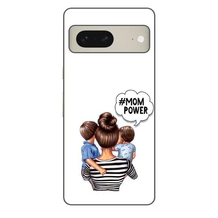 Husa compatibila cu Google Pixel 7 Silicon Gel Tpu Model Mom of Boys