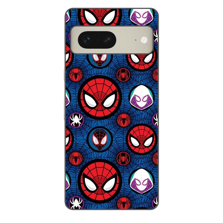 Husa compatibila cu Google Pixel 7 Silicon Gel Tpu Model Spiderman Face Pattern