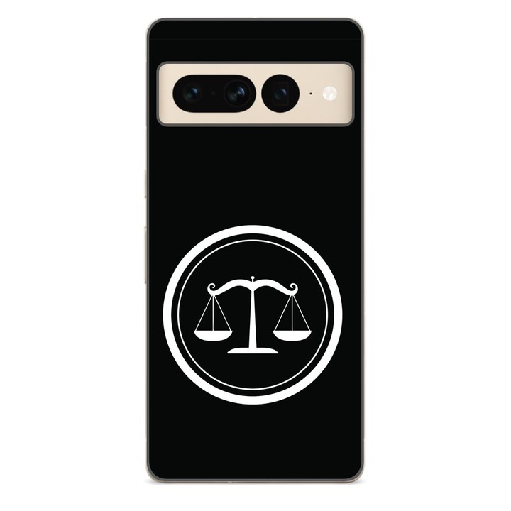 Кейс съвместим с Google Pixel 7 Pro Silicone Gel Tpu Модел Balance of Justice