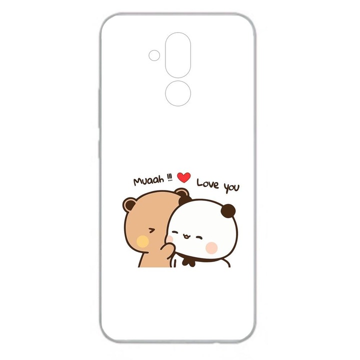 Капак, съвместим с модел Huawei Mate 20 Lite Silicon Gel Tpu Bubu Dudu Muaah Love You