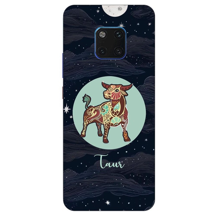 Калъф, съвместим с модела на хороскопа на Huawei Mate 20 Pro Silicon Gel Tpu Taurus
