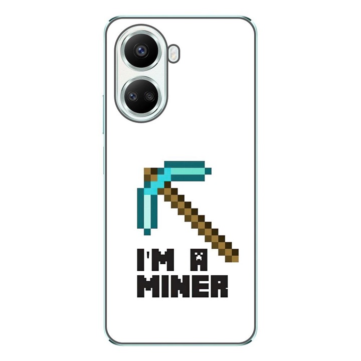 Кейс, съвместим с Huawei Nova 10 SE Silicon Gel Tpu Модел Minecraft Miner