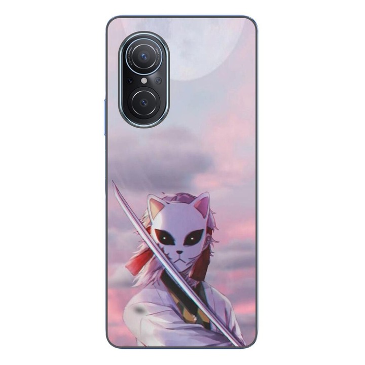 Кейс, съвместим с Huawei Nova 9 SE Silicon Gel Tpu Модел Demon Slayer Sabito