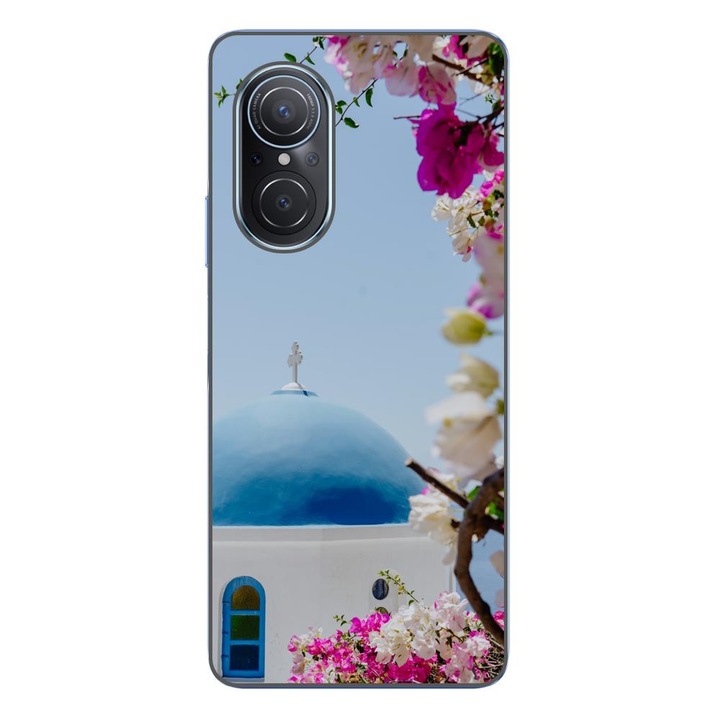 Кейс съвместим с Huawei Nova 9 SE Silicon Gel Tpu Модел Гърция Санторини