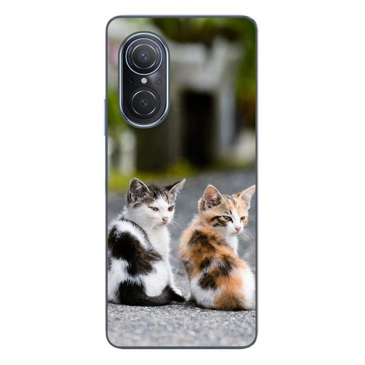 Кейс, съвместим с Huawei Nova 9 SE Silicon Gel Tpu Model Kitties