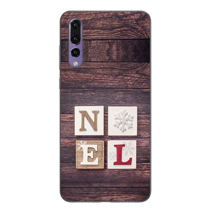Кейс съвместим с Huawei P20 Pro Silicone Gel Tpu Модел Christmas Noel Wood
