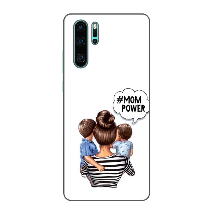 Калъф, съвместим с модел Huawei P30 Pro Silicon Gel Tpu Mom of Boys