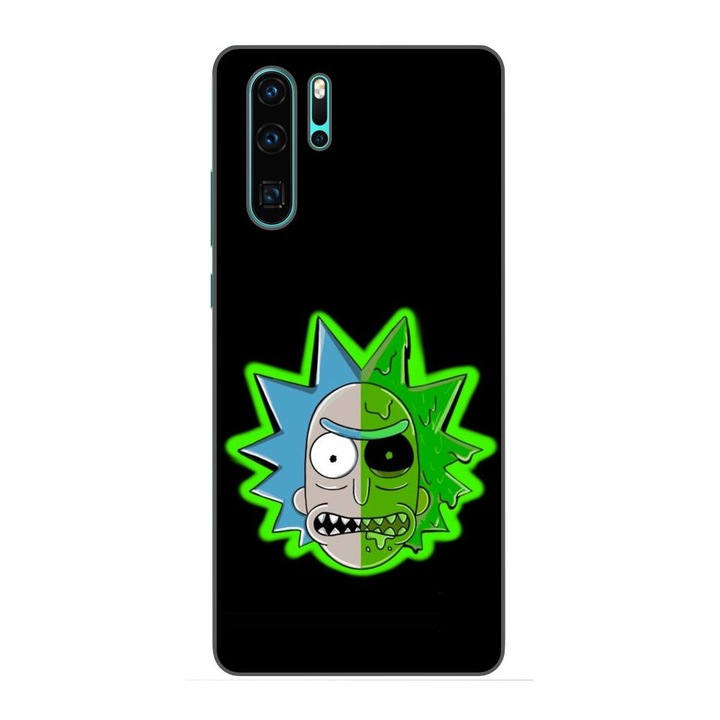 Капак, съвместим с Huawei P30 Pro Silicon Gel Tpu Модел Rick And Morty Alien