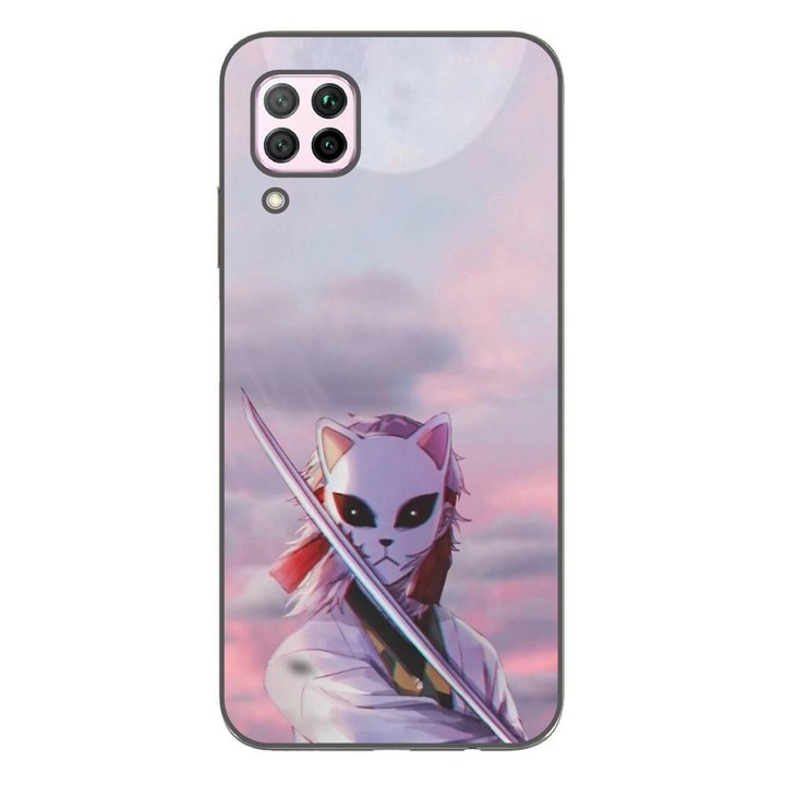 Кейс, съвместим с модел Huawei P40 Lite Silicon Gel Tpu Demon Slayer Sabito