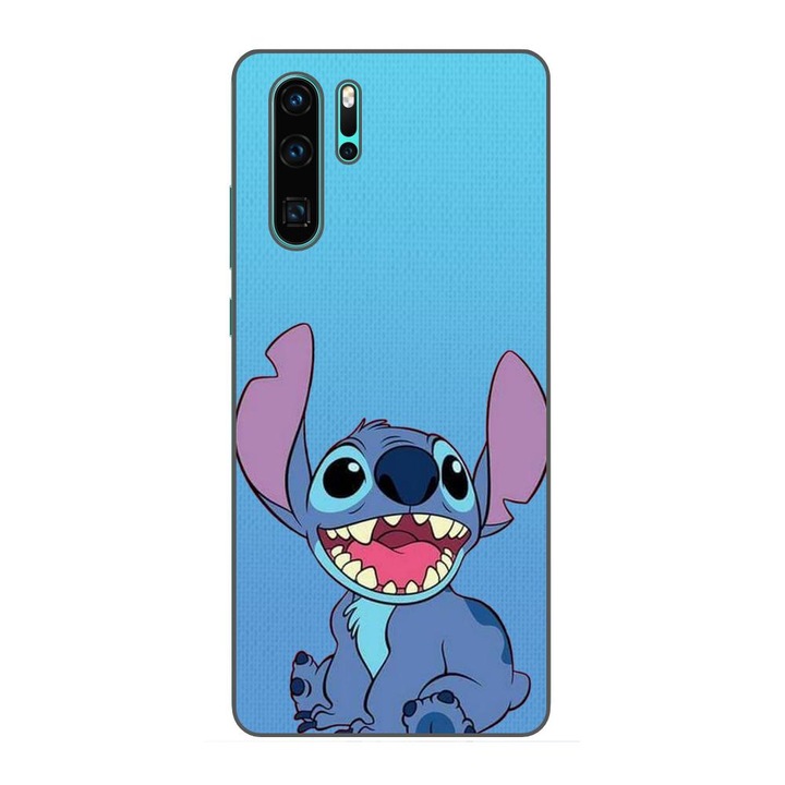 Husa compatibila cu Huawei P30 Pro Silicon Gel Tpu Model Stitch Blue