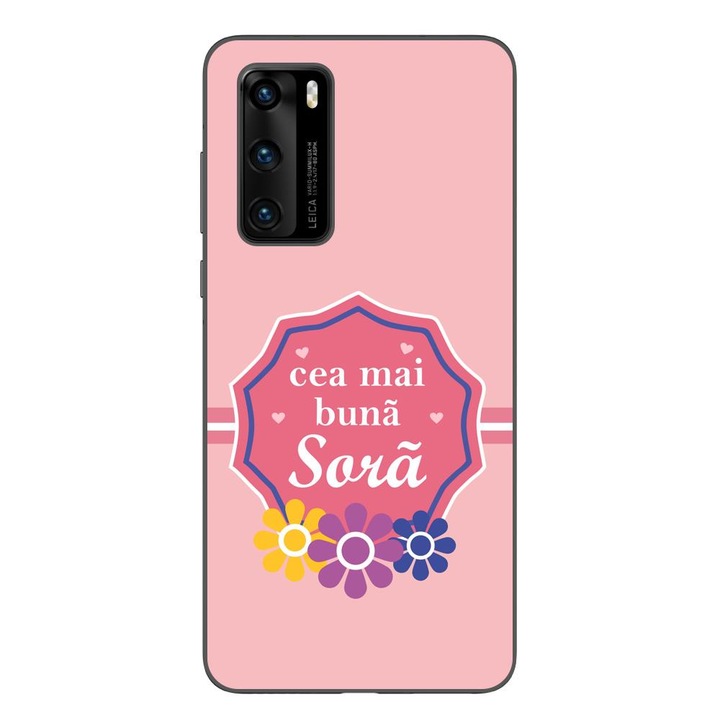 Кейс съвместим с Huawei P40 Silicone Gel Tpu Модел Best Sister