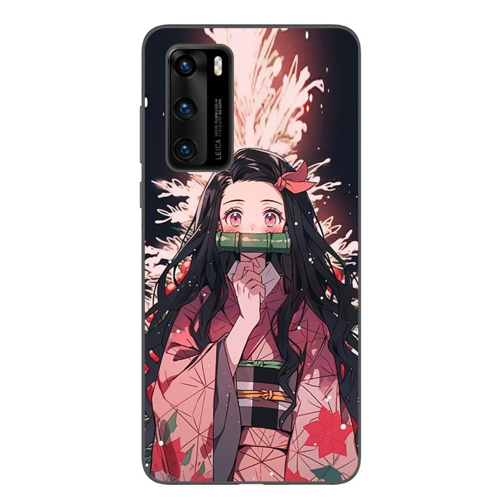 Кейс съвместим с модел Huawei P40 Silicon Gel Tpu Demon Slayer Nezuko