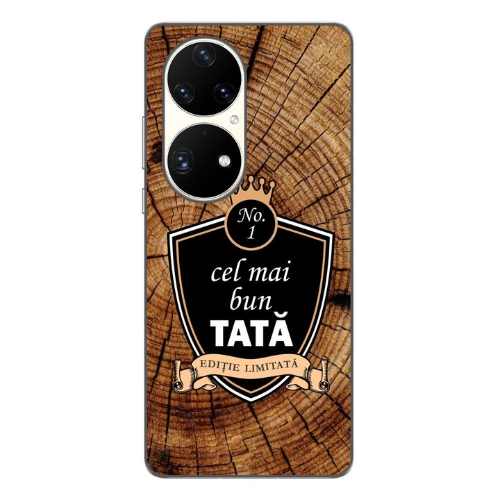 Husa compatibila cu Huawei P50 Pro Silicon Gel Tpu Model Cel Mai Bun Tata